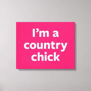 Country Chick Canvas Print