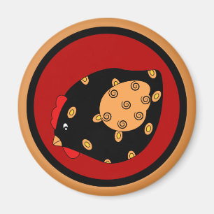 Country Chick Hen Magnet