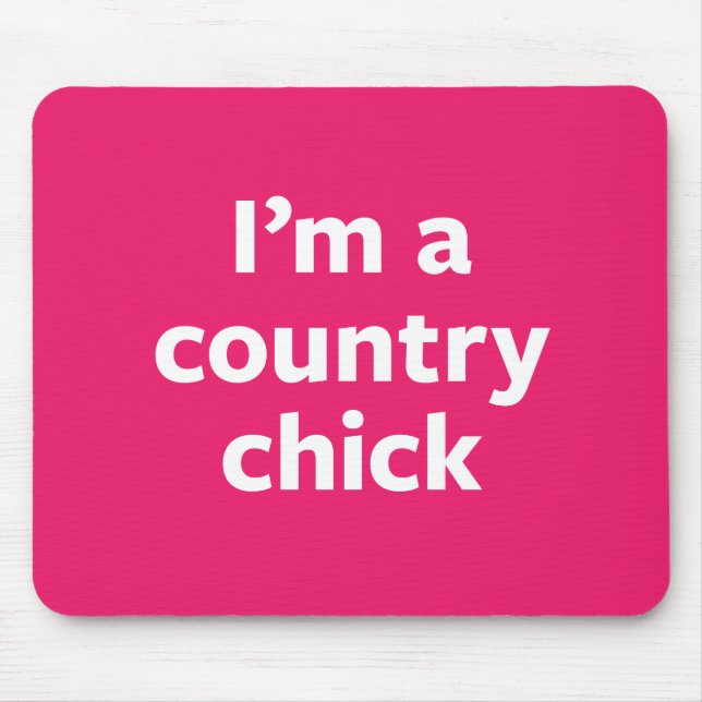 Country Chick Mouse Mat (Front)
