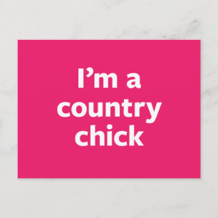 Country Chick Postcard