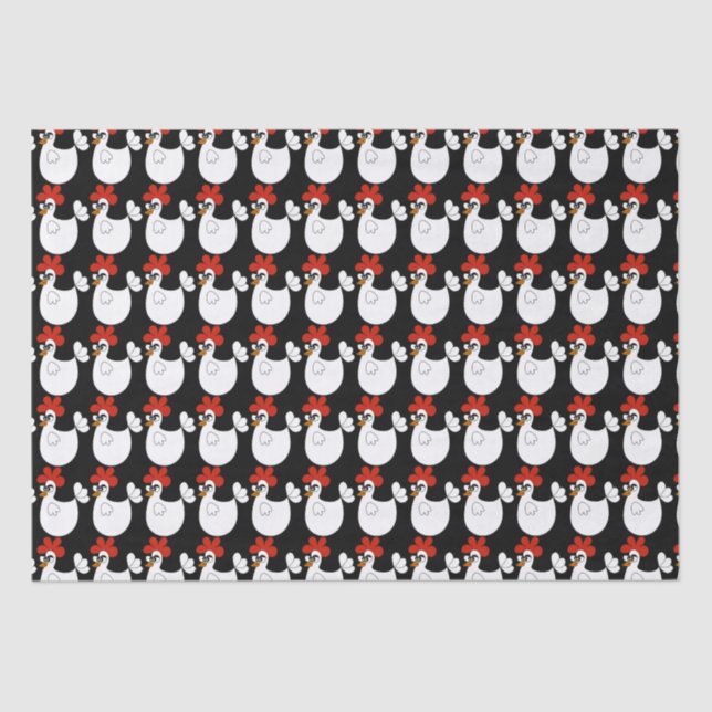 Country Chicken farm tissue paper (Front)
