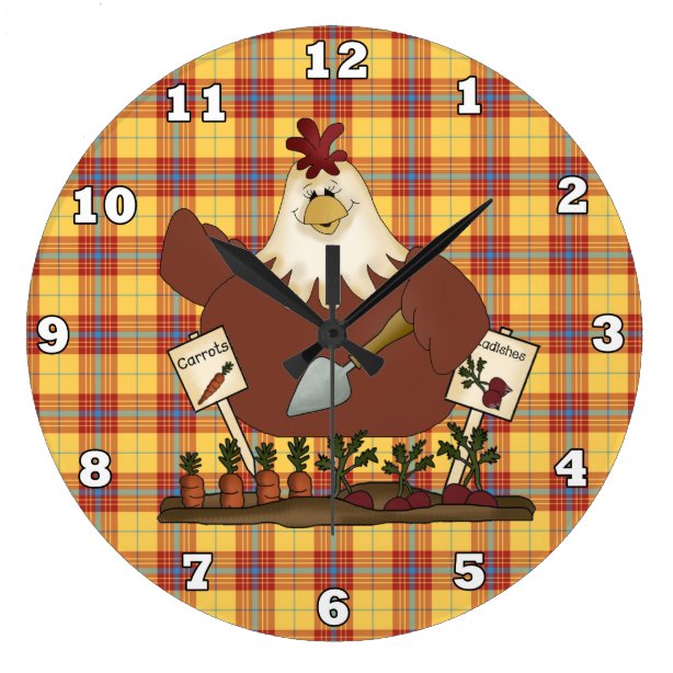 Country Kitchen Wall Clocks Zazzle UK