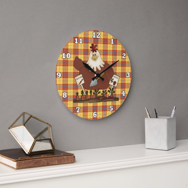 Country Chicken Kitchen wall clock (Office)