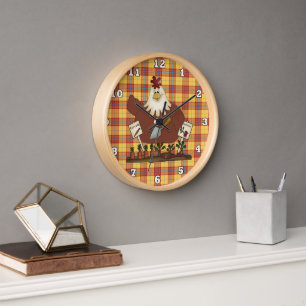 Country Chicken Kitchen wall clock