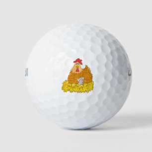 Country Chicken Mouse Golf Balls