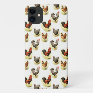 Country Chicken Pattern iPhone 11 Case