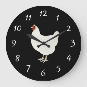 Country Chicken Wall Clock