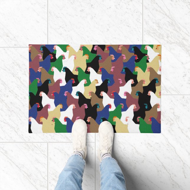 Country Chickens Doormat (Indoor)