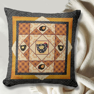 Country Chicks Faux Patchwork Pillow