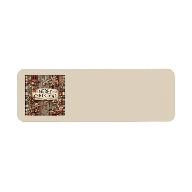 Country Christmas Address Labels (Front)