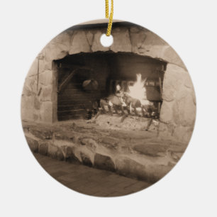 Country Christmas at the Cabin Ornament