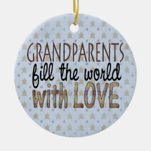 Country Christmas Grandparents Love Ornament