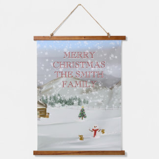 Country Christmas Hanging Tapestry