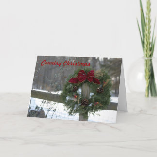 Country Christmas Holiday Card
