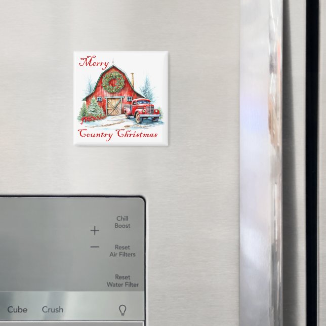Country Christmas Magnet (In Situ (Fridge))