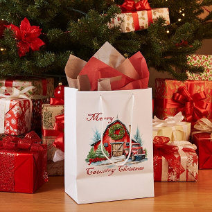 Country Christmas Medium Gift Bag