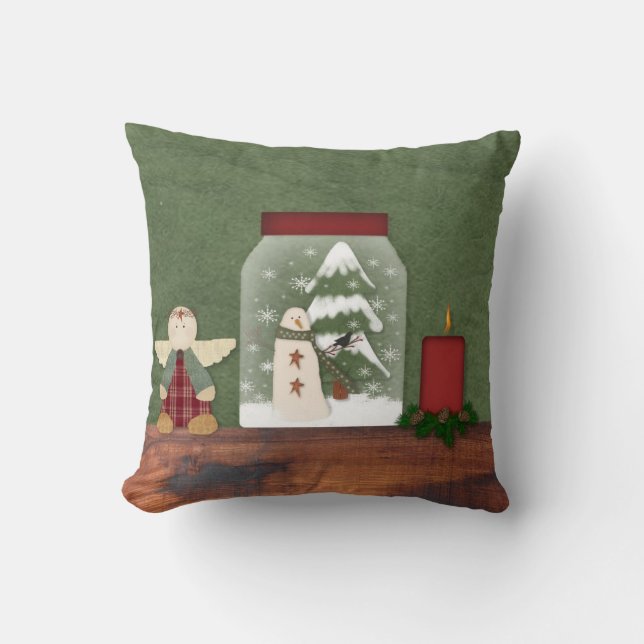 Country Christmas Pillow (Front)