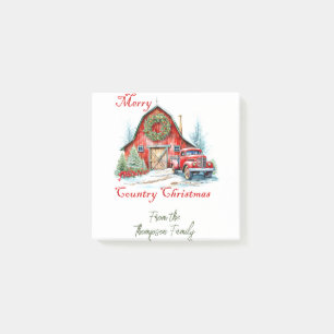Country Christmas tag Post-it Notes