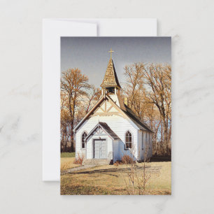 Country Church -  Flat Note Card