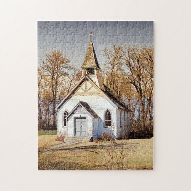 Country Church Jigsaw Puzzle (Vertical)
