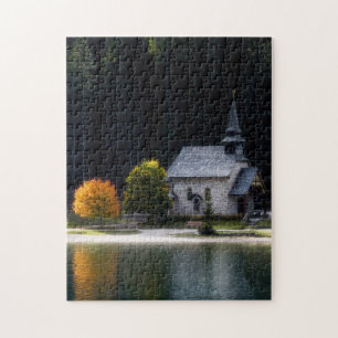 Country Church Jigsaw Puzzle