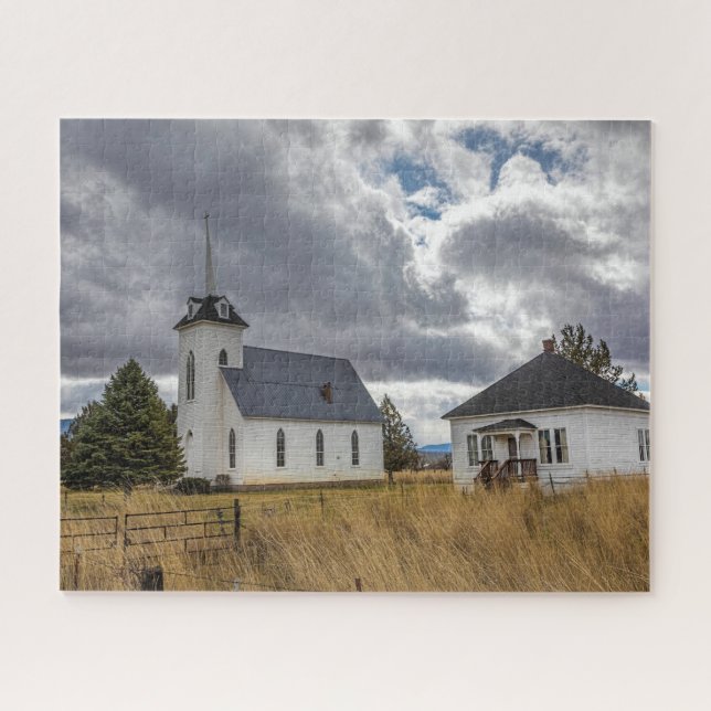 COUNTRY CHURCH JIGSAW PUZZLE (Horizontal)