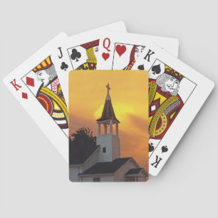 Country Church Playing Cards
