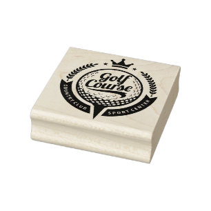Country Club Golf Course Rubber Stamp