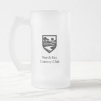 Country Club Logo Frosted Beer Glass