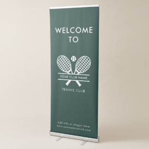 Country Club Name Tennis Team Players Events Retractable Banner