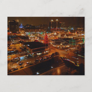 Country Club Plaza, Kansas City, Holiday Lights Postcard