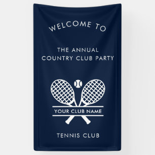 Country Club Tennis Team Annual Event Custom Banner