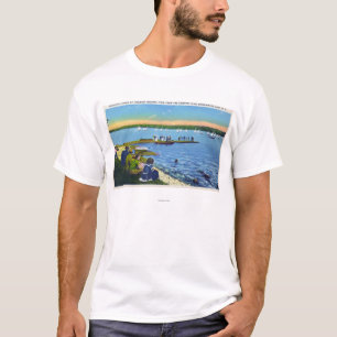 Country Club View of Sailboat Regatta # 2 T-Shirt