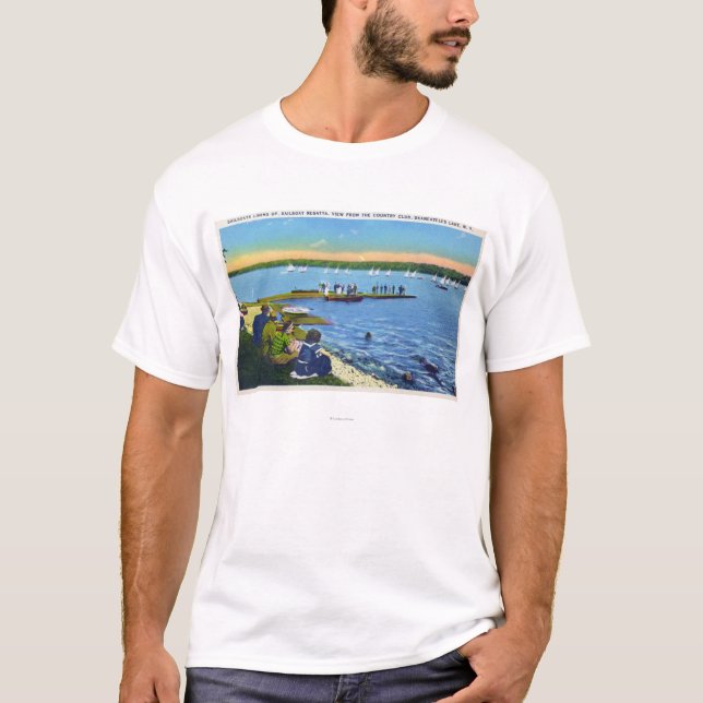 Country Club View of Sailboat Regatta # 2 T-Shirt (Front)