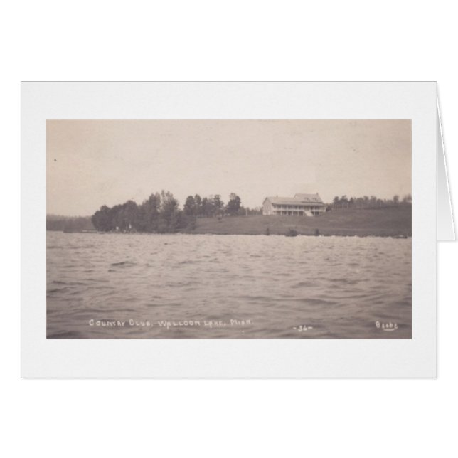 Country Club Walloon Lake Michigan Card (Front Horizontal)