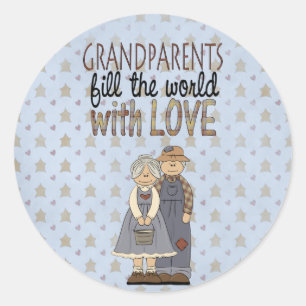 Country Collection Grandparents Love Stickers