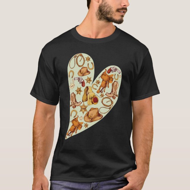 Country Concert Cowgirl Boots Western Country T-Shirt (Front)