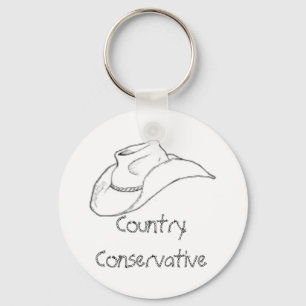 Country Conservative Key Ring
