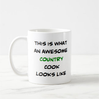 country cook, awesome coffee mug