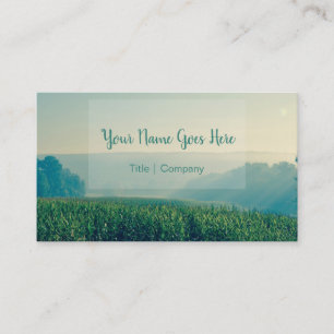 Country Cornfield Nature Business Cards