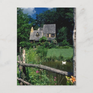 Country Cotswold Cottage located in Upstate Ne Postcard