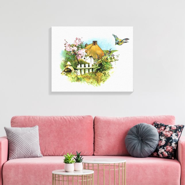 Country Cottage Canvas Print (Insitu(LivingRoom))