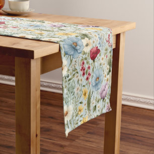 country cottage core decor short table runner