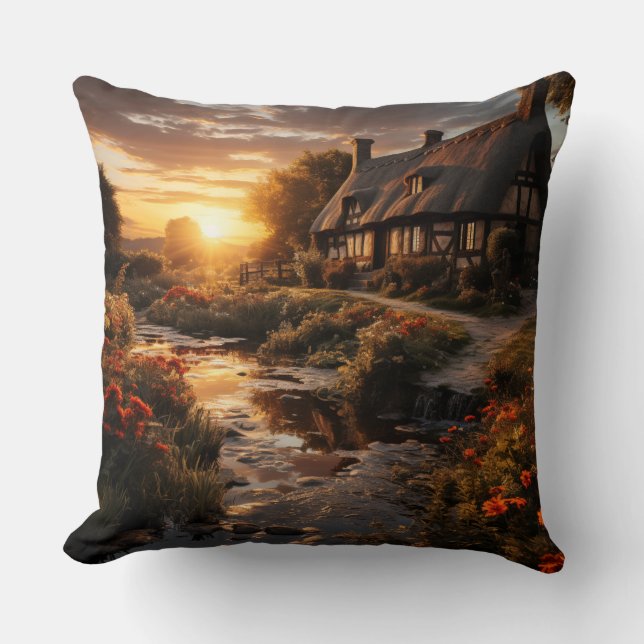 Country Cottage Cushion (Front)