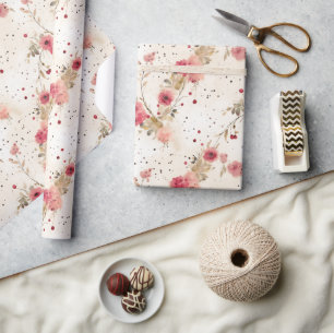 Country Cottage Floral Wrapping Paper