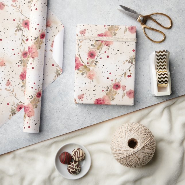 Country Cottage Floral Wrapping Paper (Crafts)