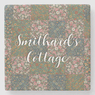 Country cottage front door mat cottagecore stone coaster