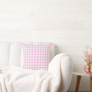 Country Cottage Pink Plaid  Cushion