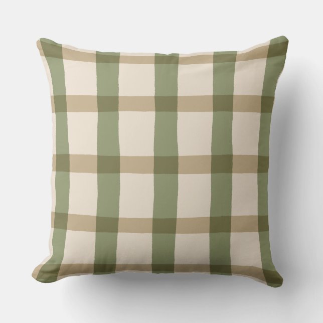 Country Cottage Plaid Cushion (Front)