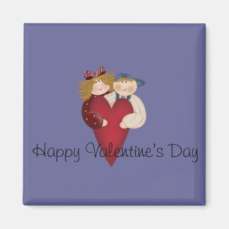 Country Couple Happy Valentine's Day Magnet